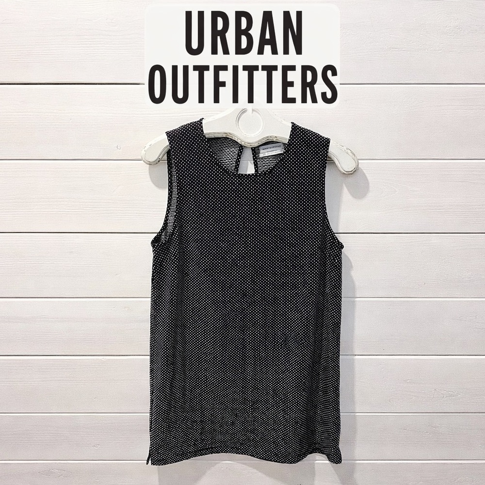 Urban Outfitters Black & White Polka Dot Sleeveless Top – Size L